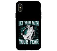 Let Your Faith Be Bigger Than Your Fear Religious Message Case for iPhone X/XS