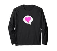 Let Your Heart Speak - Speech Bubble with Heart Symbol Long Sleeve T-Shirt