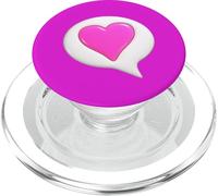 Let Your Heart Speak - Speech Bubble with Heart Symbol PopSockets PopGrip for MagSafe