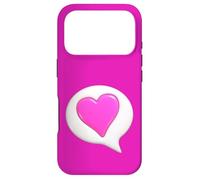 Let Your Heart Speak - Speech Bubble with Icon Case for iPhone 17 Pro