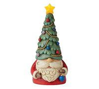 Let Your Joy Shine Bright"" Gnome with Illuminated Christmas Tree Figurine - Heartwood Creek by Jim Shore