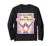 Let Your Light Shine Before Others Christian Bible Woman God Long Sleeve T-Shirt