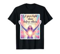 Let Your Light Shine Before Others Christian Bible Woman God T-Shirt