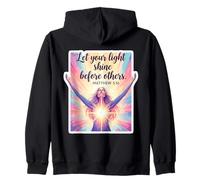 Let Your Light Shine Before Others Christian Bible Woman God Zip Hoodie