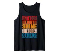 Let Your Light Shine Before Others Matthew 5:16 Vintage Tank Top
