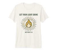 Let Your Light Shine Matthew 5 16 Christian Bible Verse Premium T-Shirt