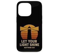 Let Your Light Shine Matthew 5:16 Retro Bible Verse Case for iPhone 13 Pro