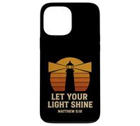 Let Your Light Shine Matthew 5:16 Retro Bible Verse Case for iPhone 13 Pro Max