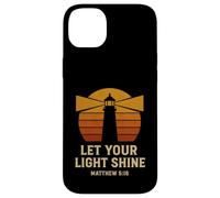 Let Your Light Shine Matthew 5:16 Retro Bible Verse Case for iPhone 14 Plus