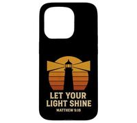 Let Your Light Shine Matthew 5:16 Retro Bible Verse Case for iPhone 15 Pro