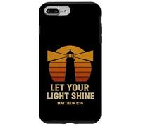 Let Your Light Shine Matthew 5:16 Retro Bible Verse Case for iPhone 7 Plus/8 Plus