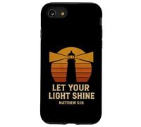 Let Your Light Shine Matthew 5:16 Retro Bible Verse Case for iPhone SE (2020) / 7/8