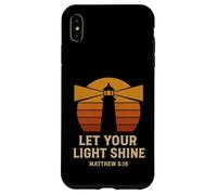 Let Your Light Shine Matthew 5:16 Retro Bible Verse Case for iPhone XS Max