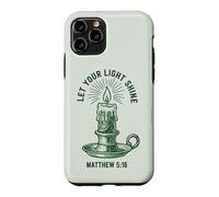 Let Your Light Shine Matthew Christian Faith Candle Case for iPhone 11 Pro
