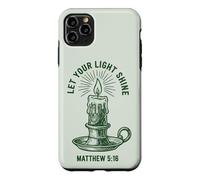 Let Your Light Shine Matthew Christian Faith Candle Case for iPhone 11 Pro Max