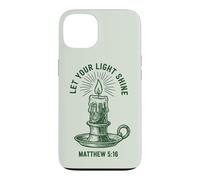 Let Your Light Shine Matthew Christian Faith Candle Case for iPhone 13