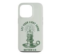 Let Your Light Shine Matthew Christian Faith Candle Case for iPhone 13 Pro