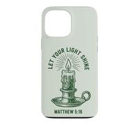 Let Your Light Shine Matthew Christian Faith Candle Case for iPhone 13 Pro Max