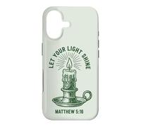 Let Your Light Shine Matthew Christian Faith Candle Case for iPhone 17