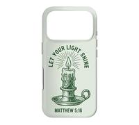 Let Your Light Shine Matthew Christian Faith Candle Case for iPhone 17 Pro