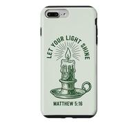 Let Your Light Shine Matthew Christian Faith Candle Case for iPhone 7 Plus/8 Plus