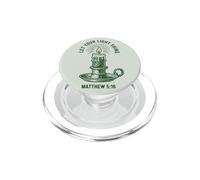 Let Your Light Shine Matthew Christian Faith Candle PopSockets PopGrip for MagSafe