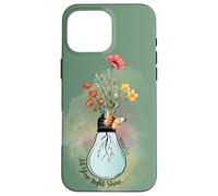 Let Your Light Shine Wildflower Bible Faith On Sage Green Case for iPhone 16 Pro Max