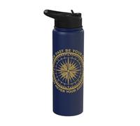 Let Your Past Be Your Compass But Never Your Anchor Nautic Stainless Steel Insulated Water Bottle
