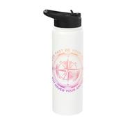Let Your Past Be Your Compass But Never Your Anchor Nautic Stainless Steel Insulated Water Bottle