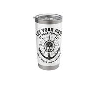 Let Your Past Be Your Compass But Never Your Anchor Skull Stainless Steel Insulated Tumbler