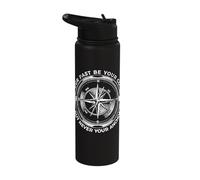 Let Your Past Be Your Compass But Never Your Anchor Vintage Stainless Steel Insulated Water Bottle