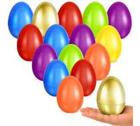 Letapapa 3.5'' Easter Eggs, 36 Pcs Empty Colorful Eggs Plus 1 Golden Eggs for Kids, Large Fillable Plastic Egg for Easter Hunt, Filling Treats for Easter Basket Stuffers, Party Favors Decoration