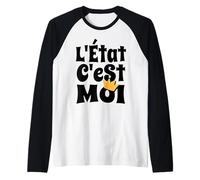 L'Etat C'est moi - Louis XIV French Quote Raglan Baseball Tee
