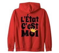 L'Etat c'est moi - Louis XIV French Quote Zip Hoodie