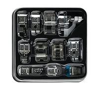 LetCart 11-Piece Multifunctional Presser Foot Set for Electric Model 505 Multifunctional Sewing Machines, Universal Metal Attachments Presser Feet Sewing Accessories for Quilting, Zippers, Buttons