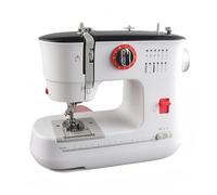 LetCart 12-Stitch Double Needle Sewing Machine, Mini Double Thread Sewing Machine with Foot Pedal, Electric + Manual Drive, Speed Control for Home DIY, Fabric Repair