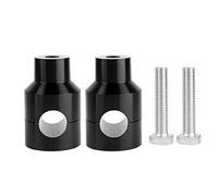 LetCart Motorcycle Handlebar Riser - 1 Pair 22mm Aluminium Alloy Lift Handlebar Riser for Motorcycle Modification(Black)