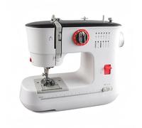 LetCartMaker 519 Dual Thread Sewing Machine with Foot Pedal, 12 Stitch Portable Sewing Machine for beginners, 30.5x13x25.5cm, White