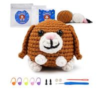 LetCartMaker Crochet Kit for Beginner, Bella Beginners Crochet Kit Crochet Starter Set with Step-by-Step Video Tutorials Birthday Holidays Gift for Kids Adults