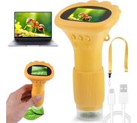 letcdfer Microscope for Kids, 2.0” IPS Screen 200-1000X Pocket Handheld Microscope Camera, 2MP Lens Pixels Mini Microscop e, Digital Microscop e USB Connection to PC