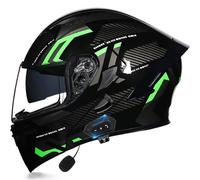 Letetexi Flip Up Front Motorbike Helmets with Bluetooth ECE DOT Approved Anti-fog Dual Visors Crash Racing Motorcycle Helmet Noise Reduction Ventilation for Adults Men Women M~XXL