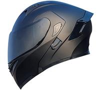 Letetexi Motorcycle Bluetooth Slot Modular Helmets,Full Face Flip Up Dual Visors Modular Helmets,DOT ECE Approved Helmet,Men and Women Motorbike Helmets
