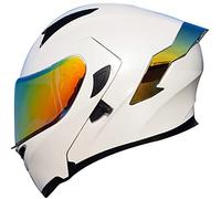 Letetexi Motorcycle Bluetooth Slot Modular Helmets,Full Face Flip Up Dual Visors Modular Helmets,DOT ECE Approved Helmet,Men and Women Motorbike Helmets