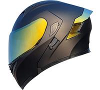 Letetexi Motorcycle Bluetooth Slot Modular Helmets,Full Face Flip Up Dual Visors Modular Helmets,DOT ECE Approved Helmet,Men and Women Motorbike Helmets