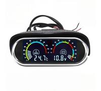 Letgoing Car Water Temperature Gauge Digital Water Temperature Gauge -10-120°C Voltmeter DC 9-36V Universal for cars, trucks Measuring Water temperature Gauge