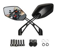 Letgoing Motorbike Mirrors E13 certified Universal 360°Adjustable with M8 M10 Mounting Screws Motorcycle wing mirrors For MT07/09 Moped Street Bike Scooter Cruisers mirrors