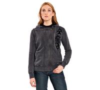 Lethal Angel Crossbones Ladies Zip-Hoodie M women Black, M