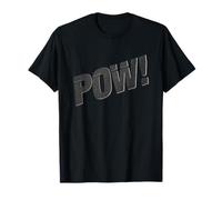 Lethal Bizzle Pow! Simple Tee Design T-Shirt - Unisex Adults - Black - S - Short Sleeve - Classic Fit - Crew Neck - Solid - Pull On - 1 Count