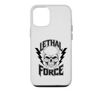 Lethal Force Skull Design - Bold Lightning Bolt Gothic Case for iPhone 12/12 Pro