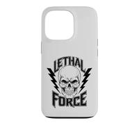 Lethal Force Skull Design - Bold Lightning Bolt Gothic Case for iPhone 13 Pro